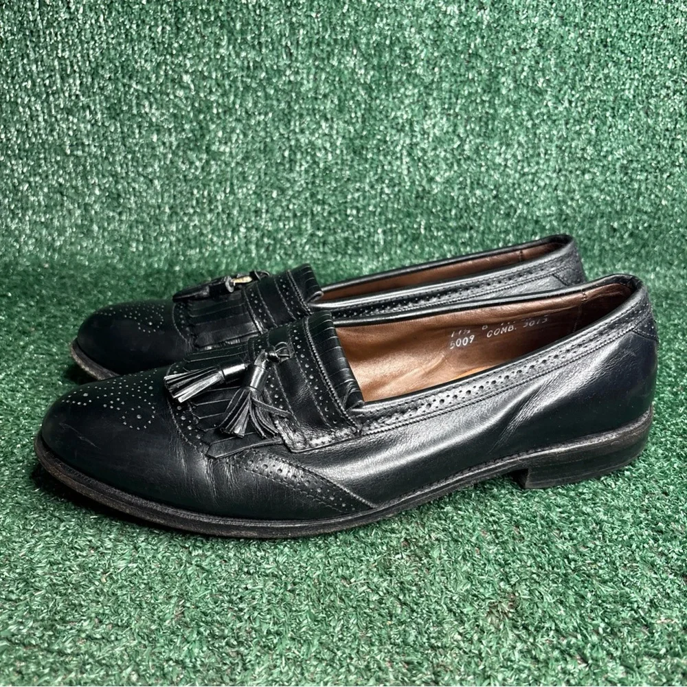 Allen Edmonds Bridgeton‎ Black Leather Tassel Loafers Dress Shoes Mens 11.5 B
